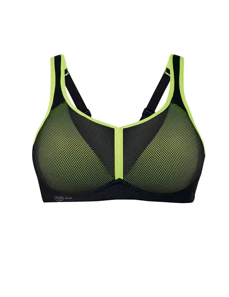 Anita 5544 Black Neon Air Controlled Wire Free Sports Bra