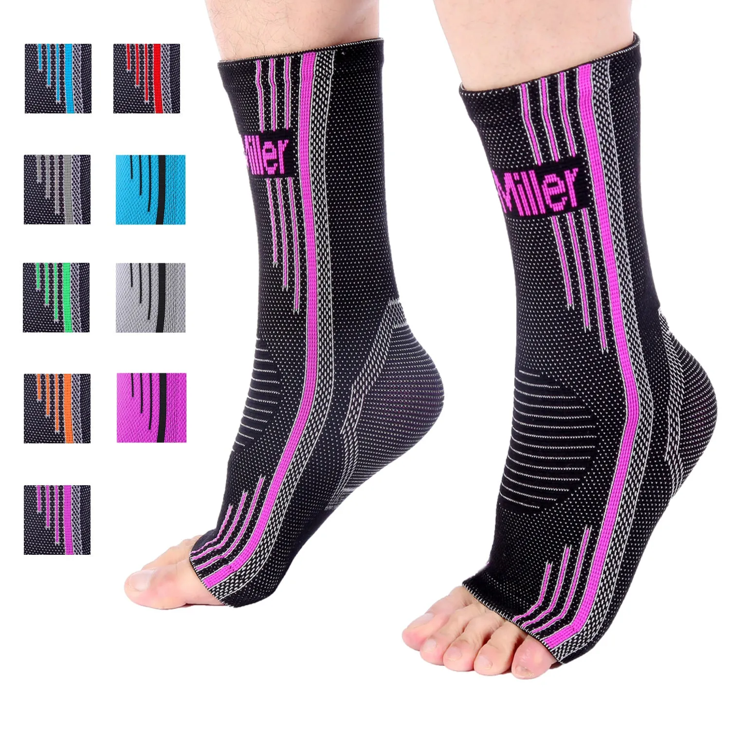 Ankle Brace Compression Support Sleeve for Plantar Fasciitis Tendinitis Foot Pain