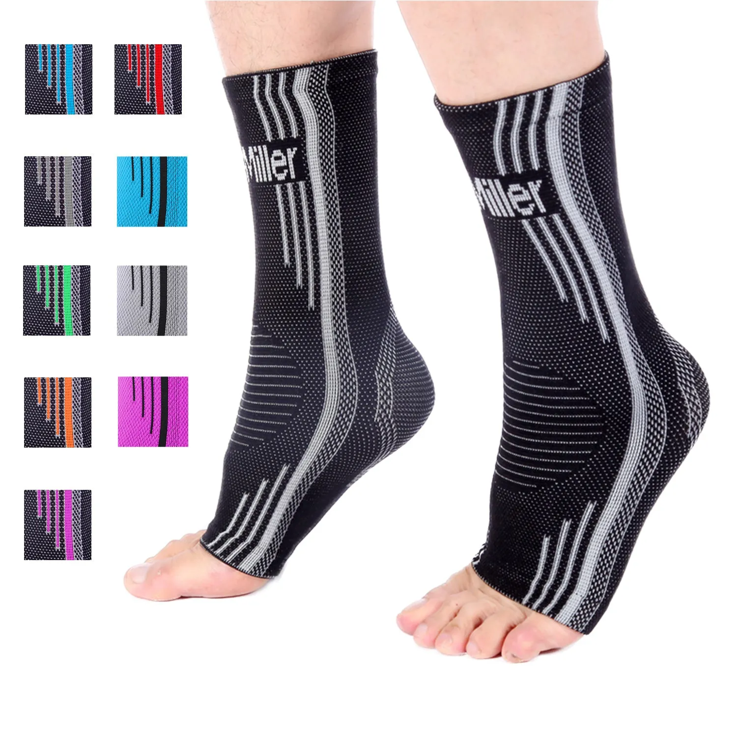 Ankle Brace Compression Support Sleeve for Plantar Fasciitis Tendinitis Foot Pain