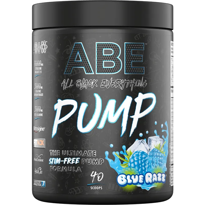 Applied Nutrition ABE (All Black Everything) PUMP Pre-Workout 500g Blue Razz