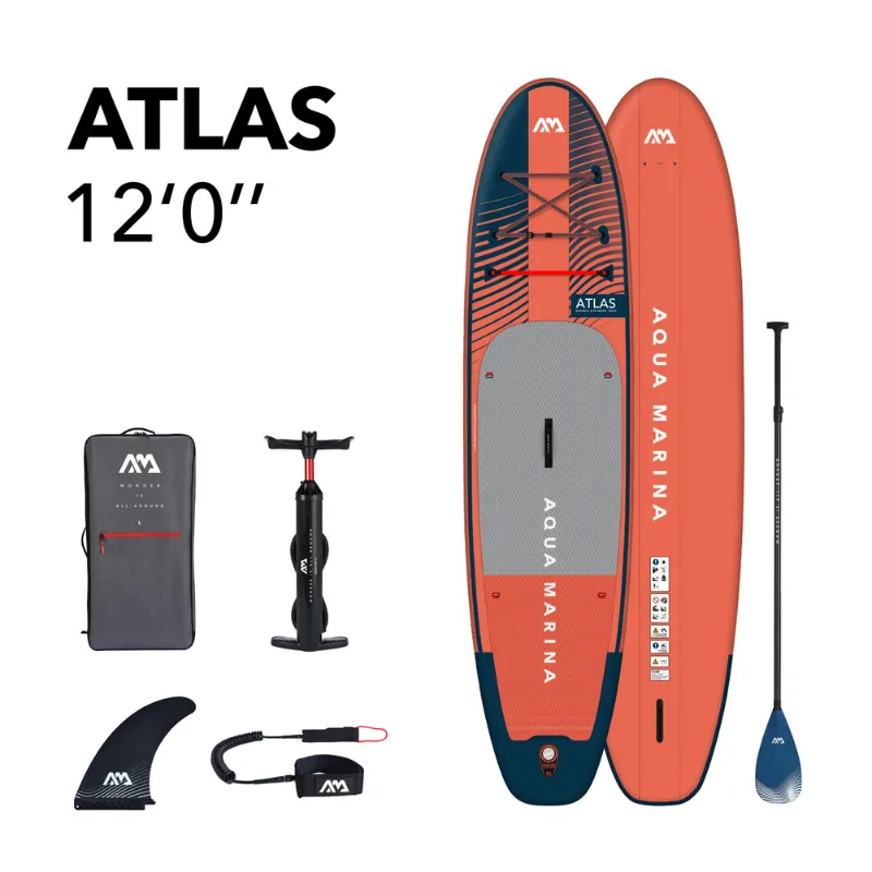 Aqua Marina 12’0” Atlas 2023 Inflatable Paddle Board All-Around Advanced SUP