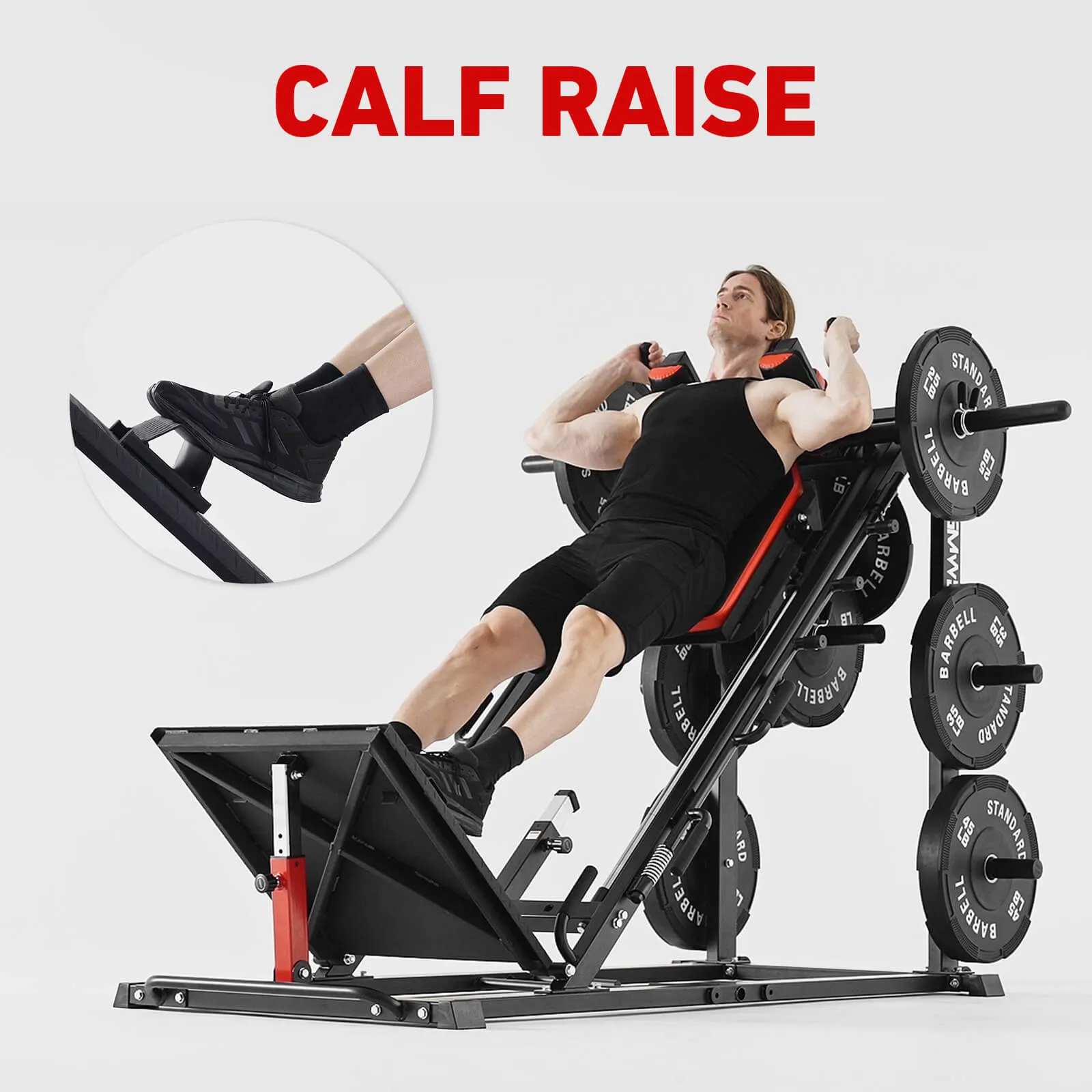 Arete ™ 3-in-1 Leg Press and Hack Squat Machine