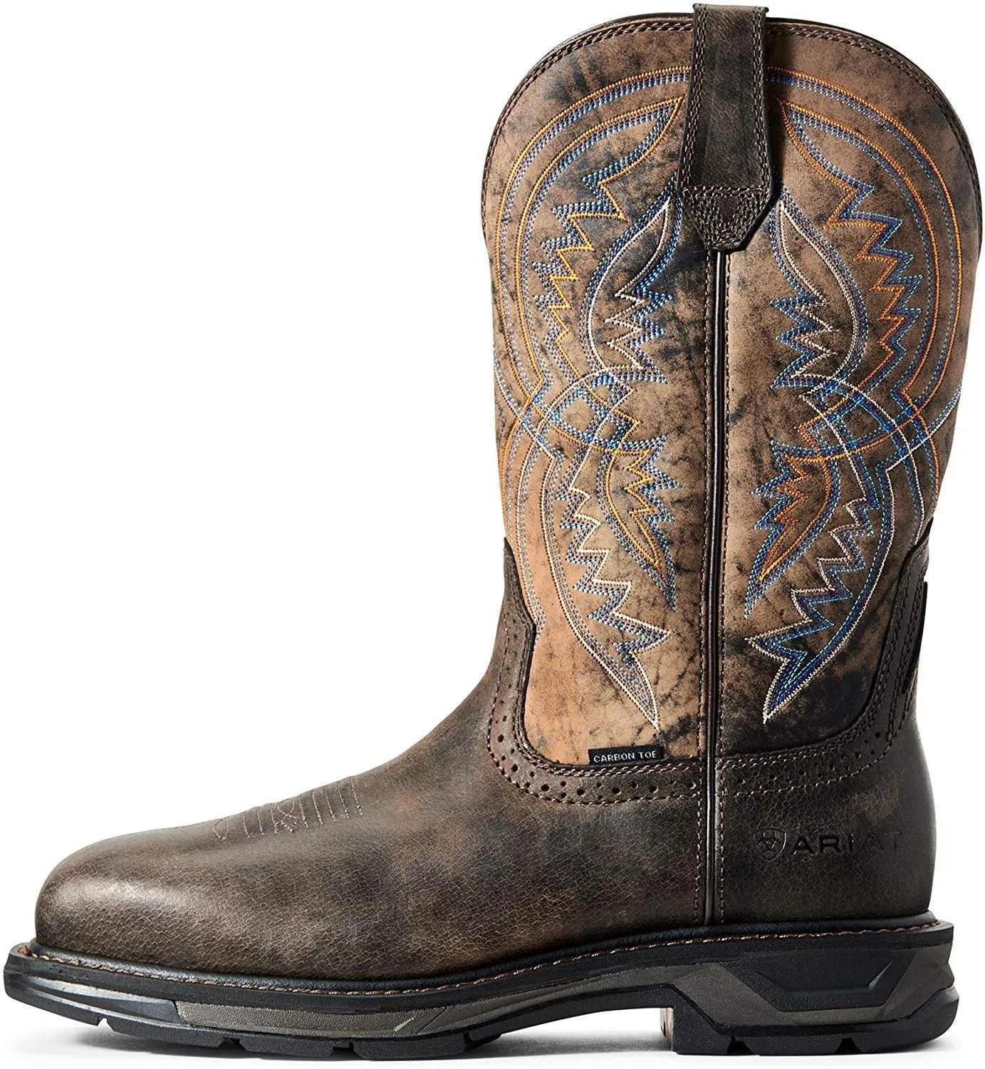 Ariat Men's Workhog Xt Coil Wide Square Toe Carbon Toe Work Boot, Woodsmoke