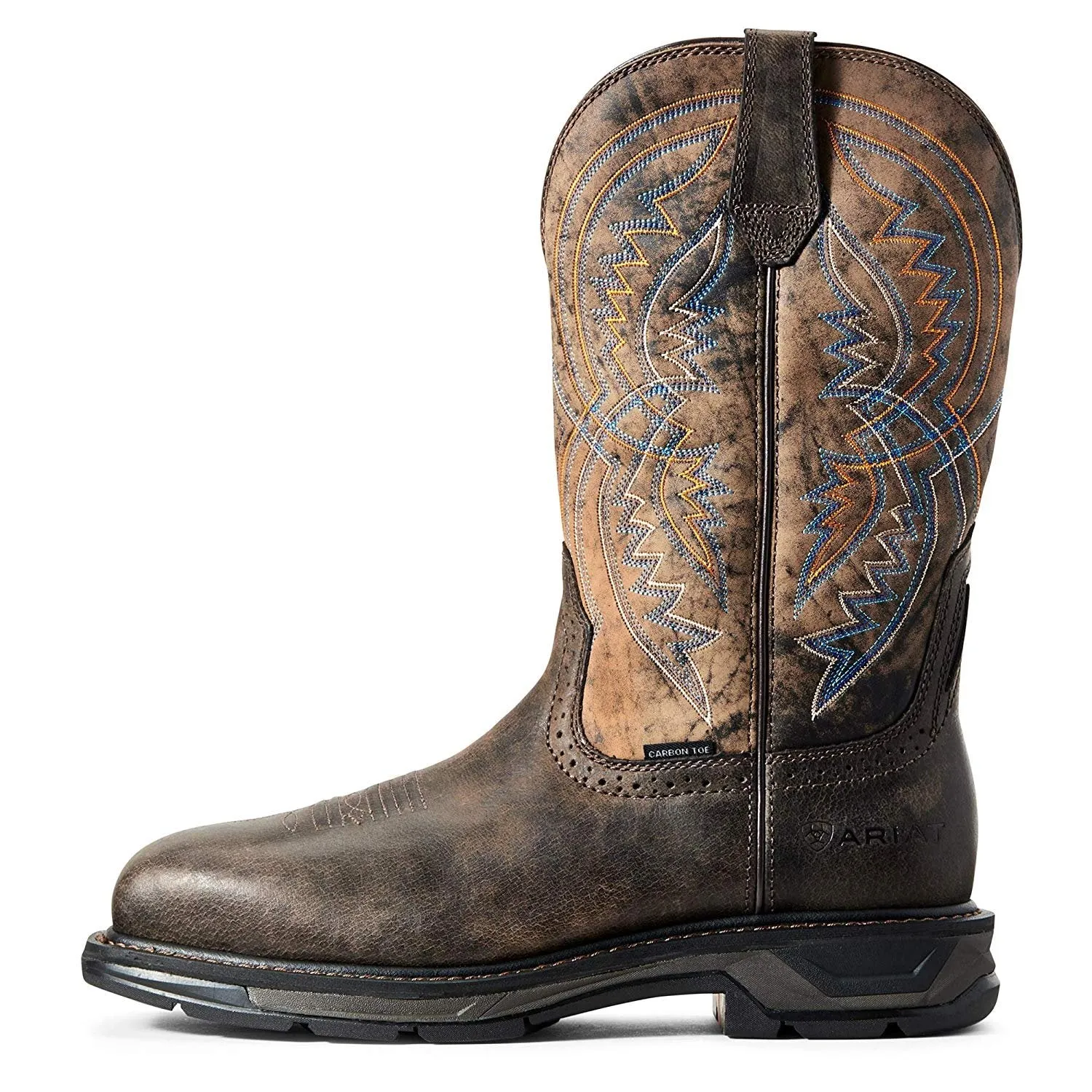 Ariat Men's Workhog Xt Coil Wide Square Toe Carbon Toe Work Boot, Woodsmoke