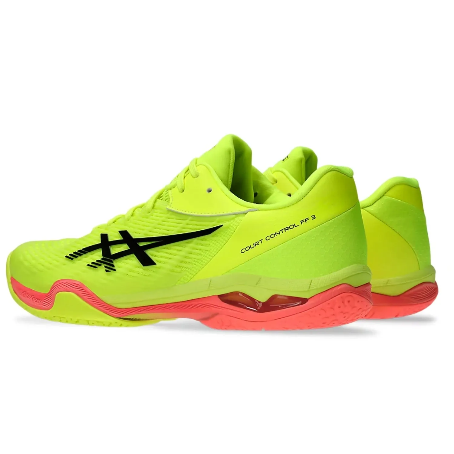 ASICS Court Control FF3 Paris Men's Badminton Shoe, Safety Yellow/Black