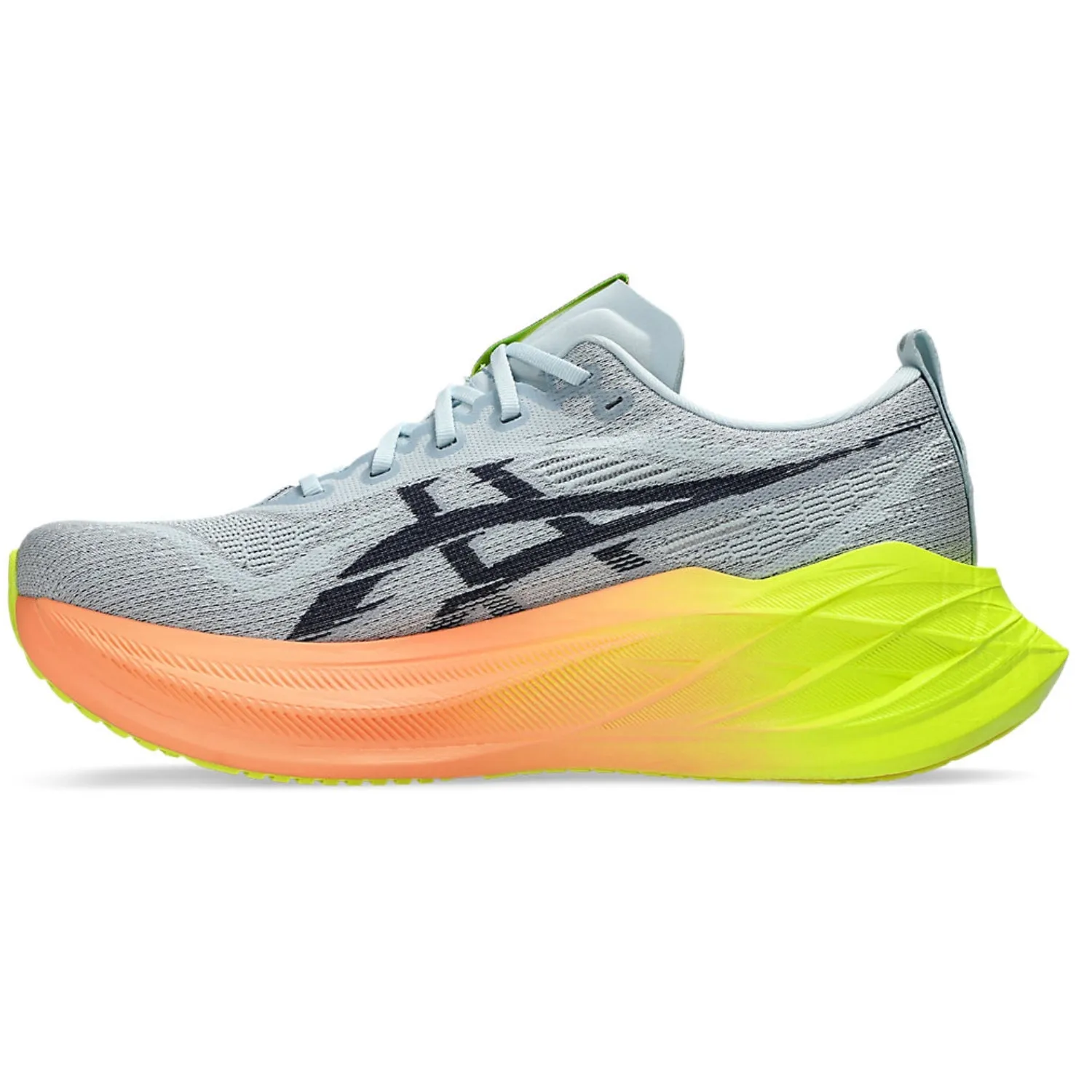 ASICS Super Blast 2 Paris Men's Running Shoe, Cool Grey/Safety Yellow