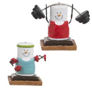 Assorted S'mores Weightlifter Ornament, INDIVIDUALLY SOLD