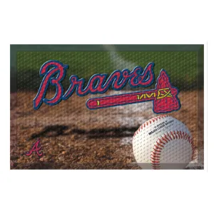 Atlanta Braves Rubber Scraper Door Mat