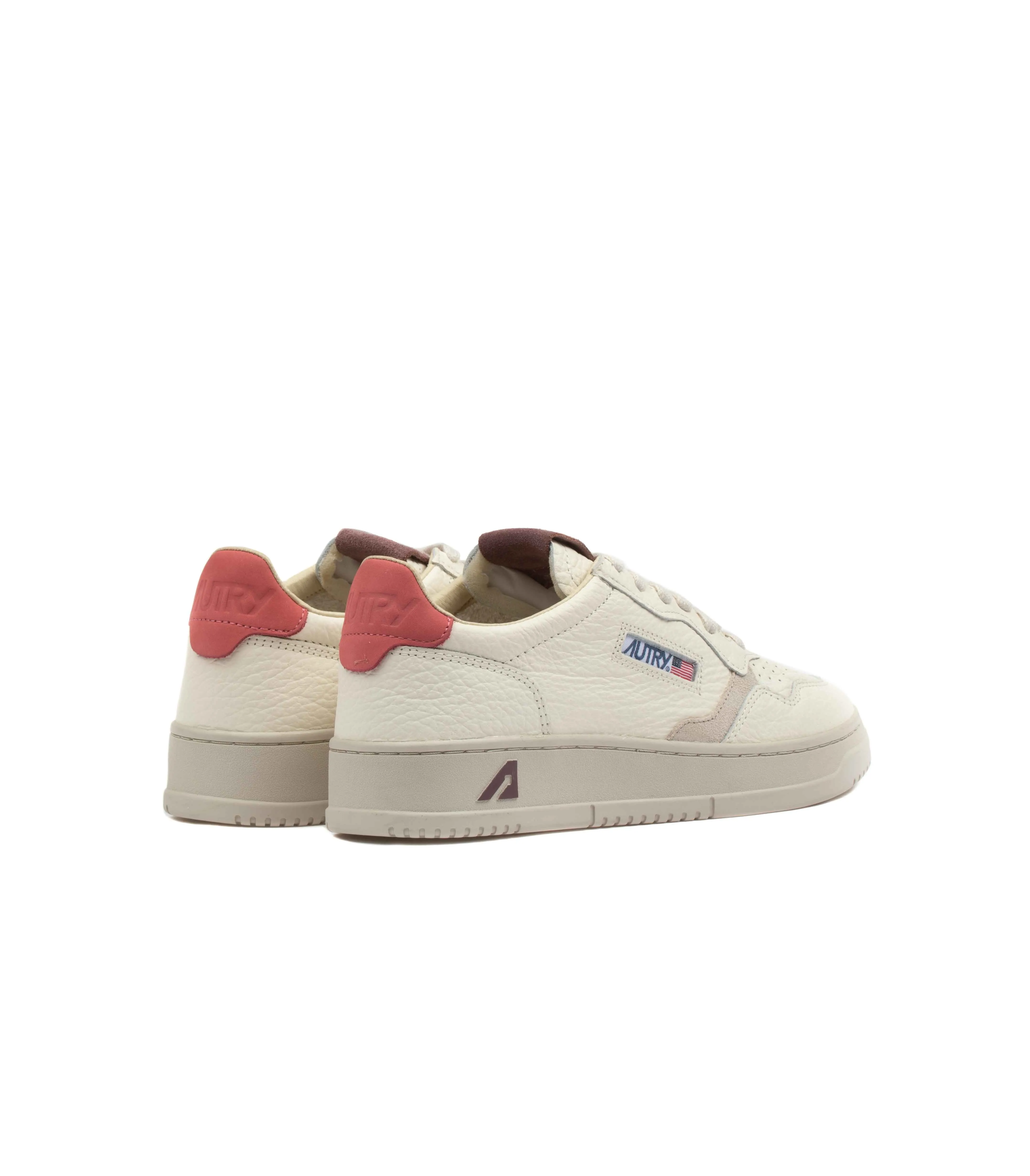 Autry Medalist Low Nubuck Elephant Rose Donna