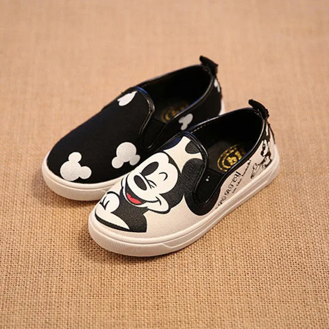 Autumn New Children Cartoon Canvas Shoes Spring Boys Girls Hello Kitty Flats Sneakers 4 Designers Kids Breathable Shoes 21-36