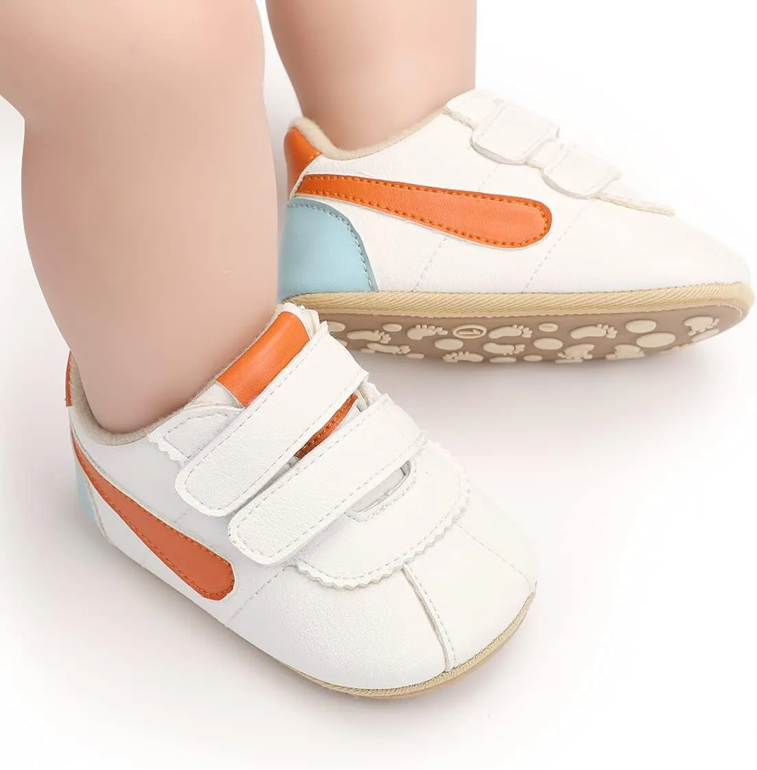 Baby Boys Girls Shoes Infant Sneakers PU Leather Non Slip Rubber Sole Newborn Shoes Toddler First Walker Crib Shoes