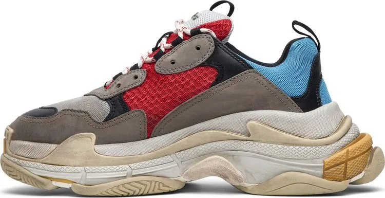 Balenciaga Triple S Sneaker Blue Red 2018, blue