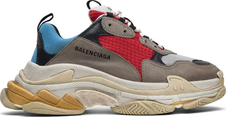 Balenciaga Triple S Sneaker Blue Red 2018, blue