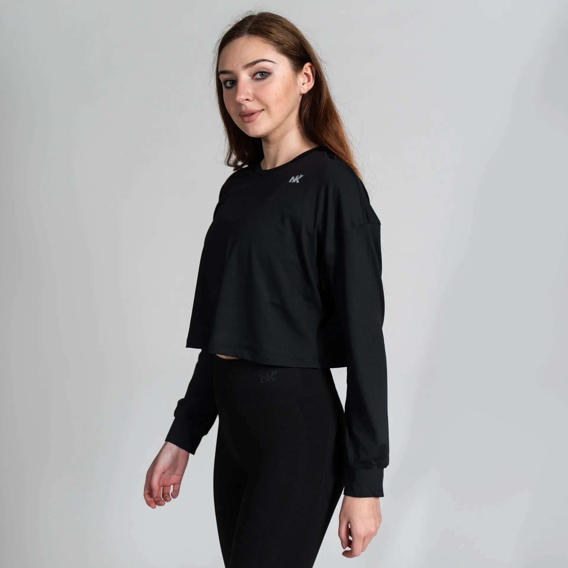 Basely Sculpt  - Onyx Crop Top