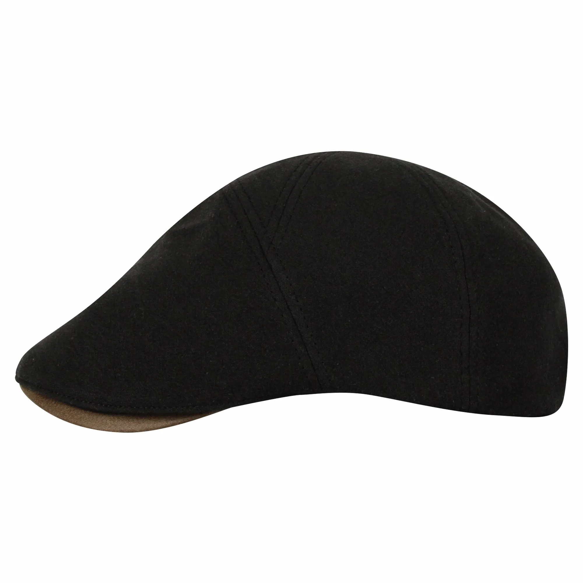 Basic Newsboy Hat Faux Leather Brim Adjustable Flat Cap SL31274