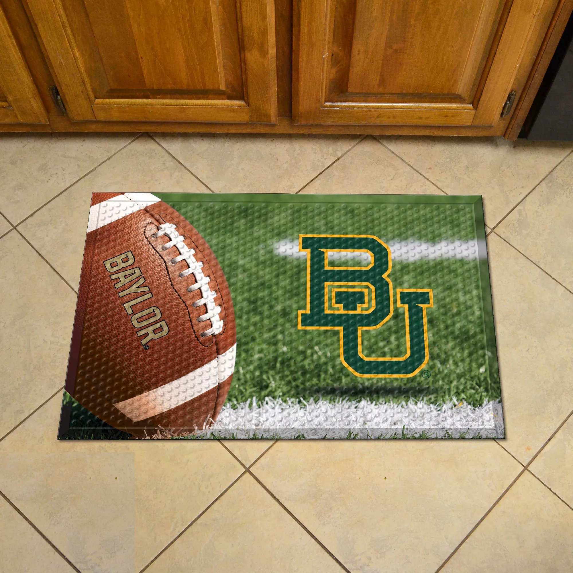 Baylor Bears Rubber Scraper Door Mat