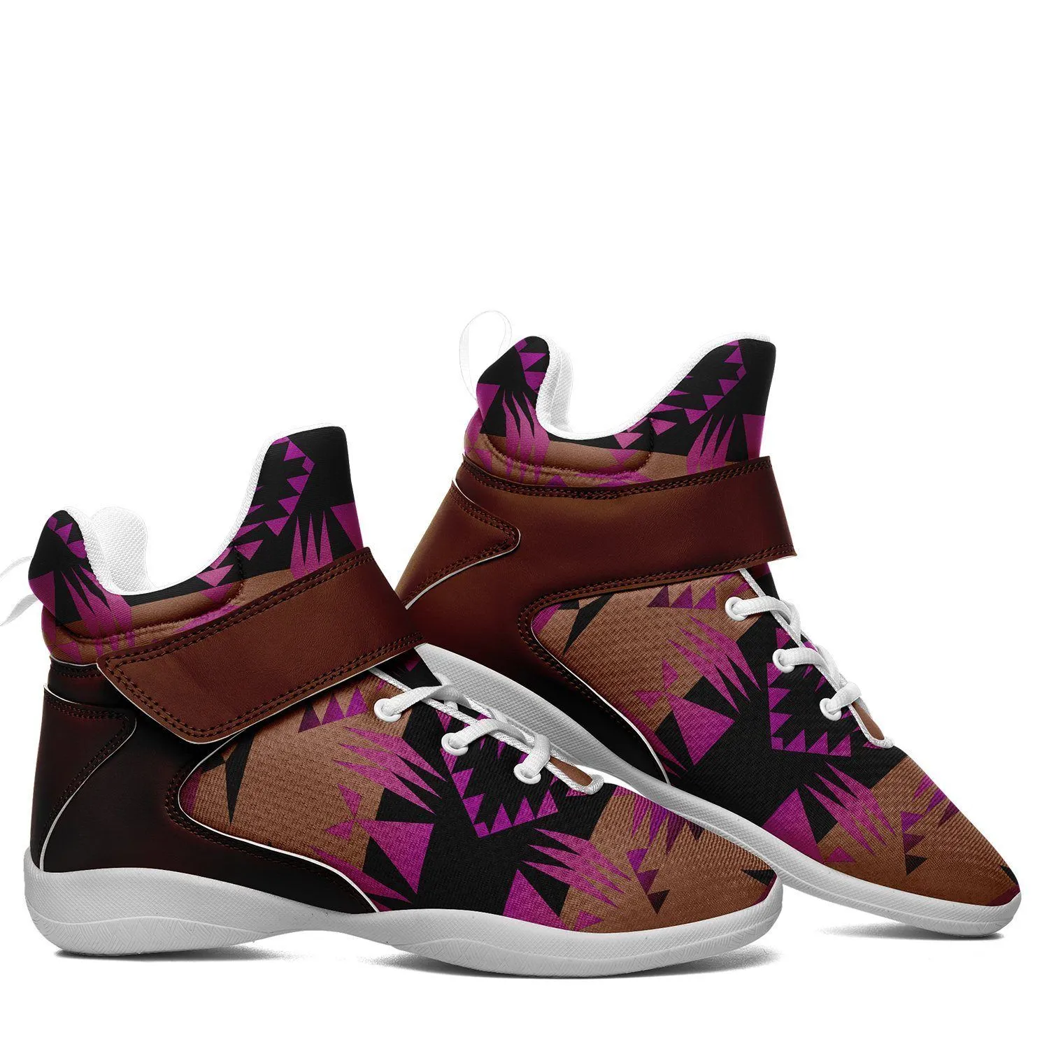 Between the Mountains Berry Ipottaa Basketball / Sport High Top Shoes - White Sole