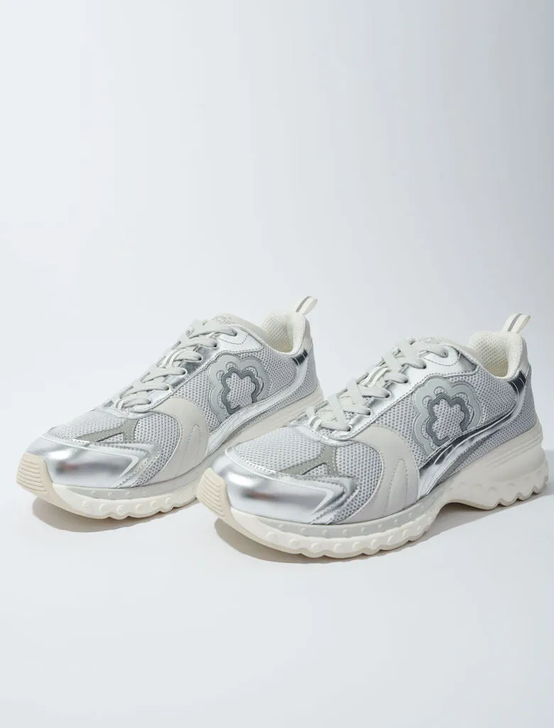 Bi-Material Sneakers