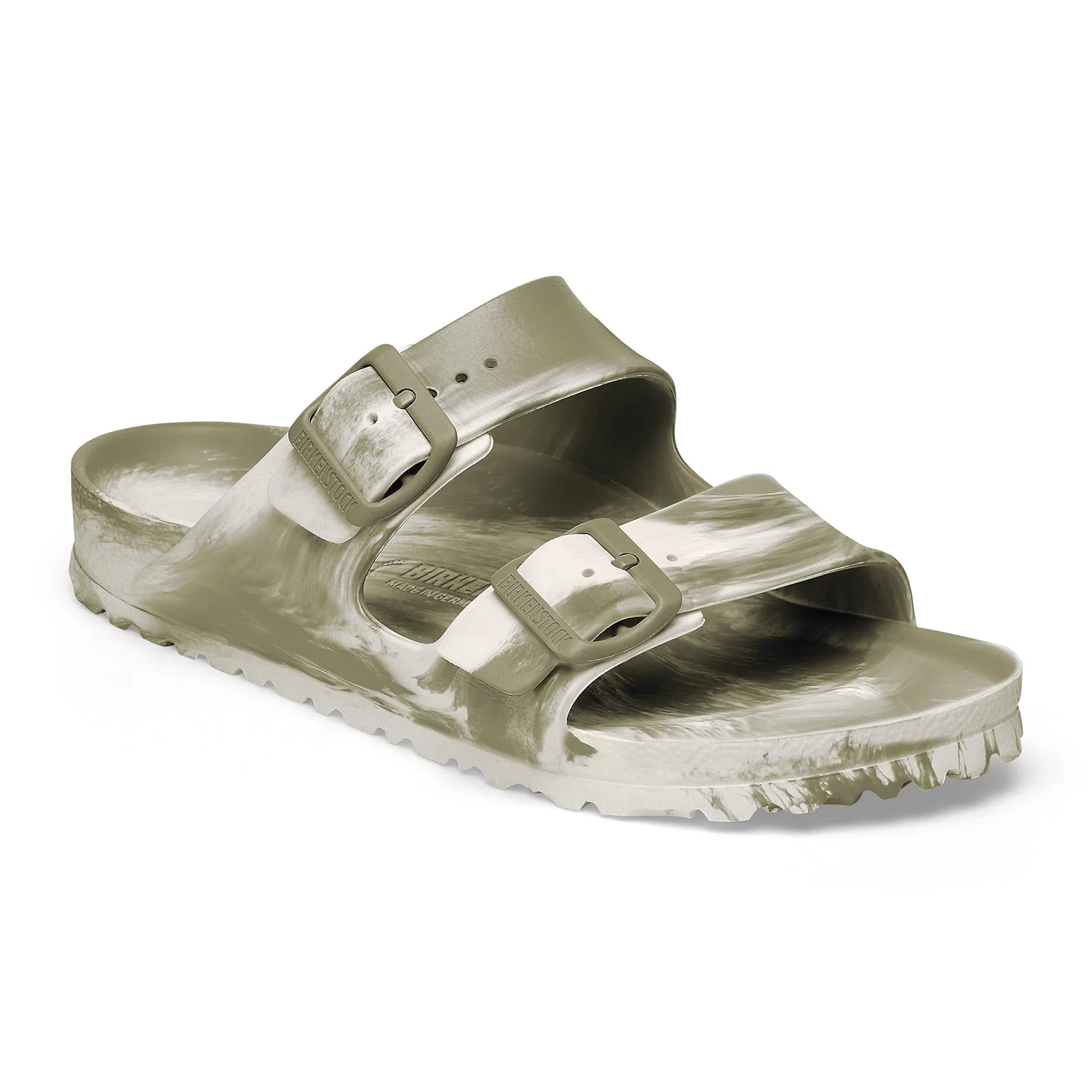 Birkenstock Arizona EVA Slide Sandal (Men) - Multi Khaki/Eggshell