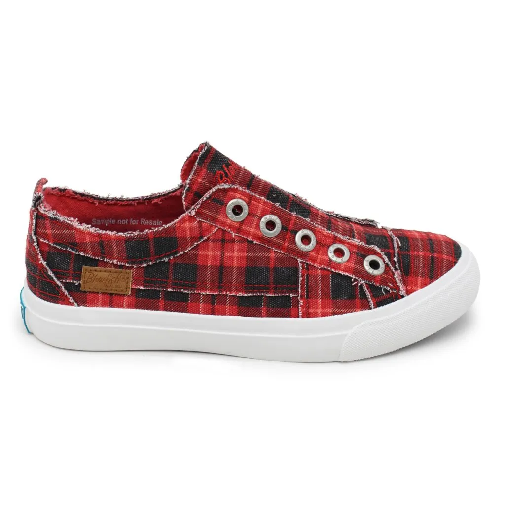 'Blowfish Malibu' Women's Play Slip On - Red Grand Canyon Plaid