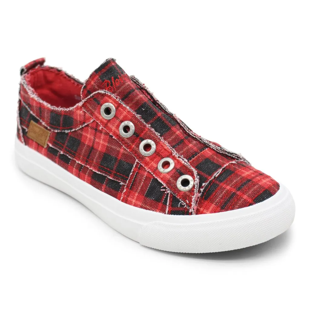 'Blowfish Malibu' Women's Play Slip On - Red Grand Canyon Plaid