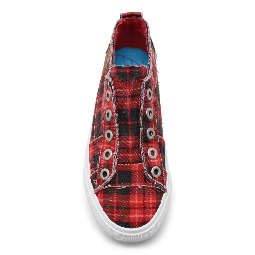 'Blowfish Malibu' Women's Play Slip On - Red Grand Canyon Plaid