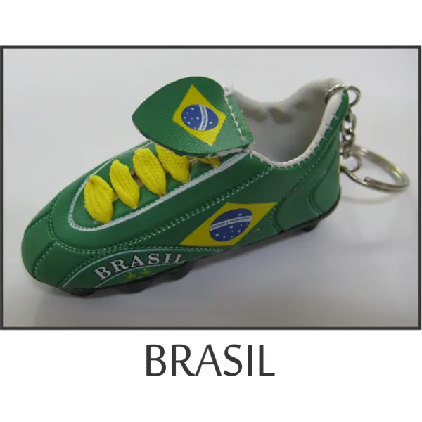 Brasil Mini Soccer Shoe Key Chain