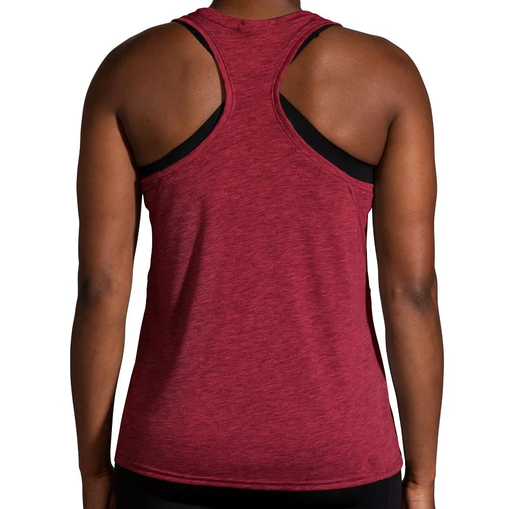 Brooks | Distance Tank 2.0 | Women's | Run Happy Heather Razzmatazz