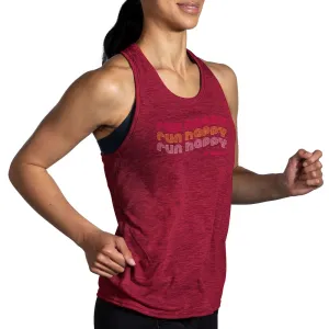 Brooks | Distance Tank 2.0 | Women's | Run Happy Heather Razzmatazz