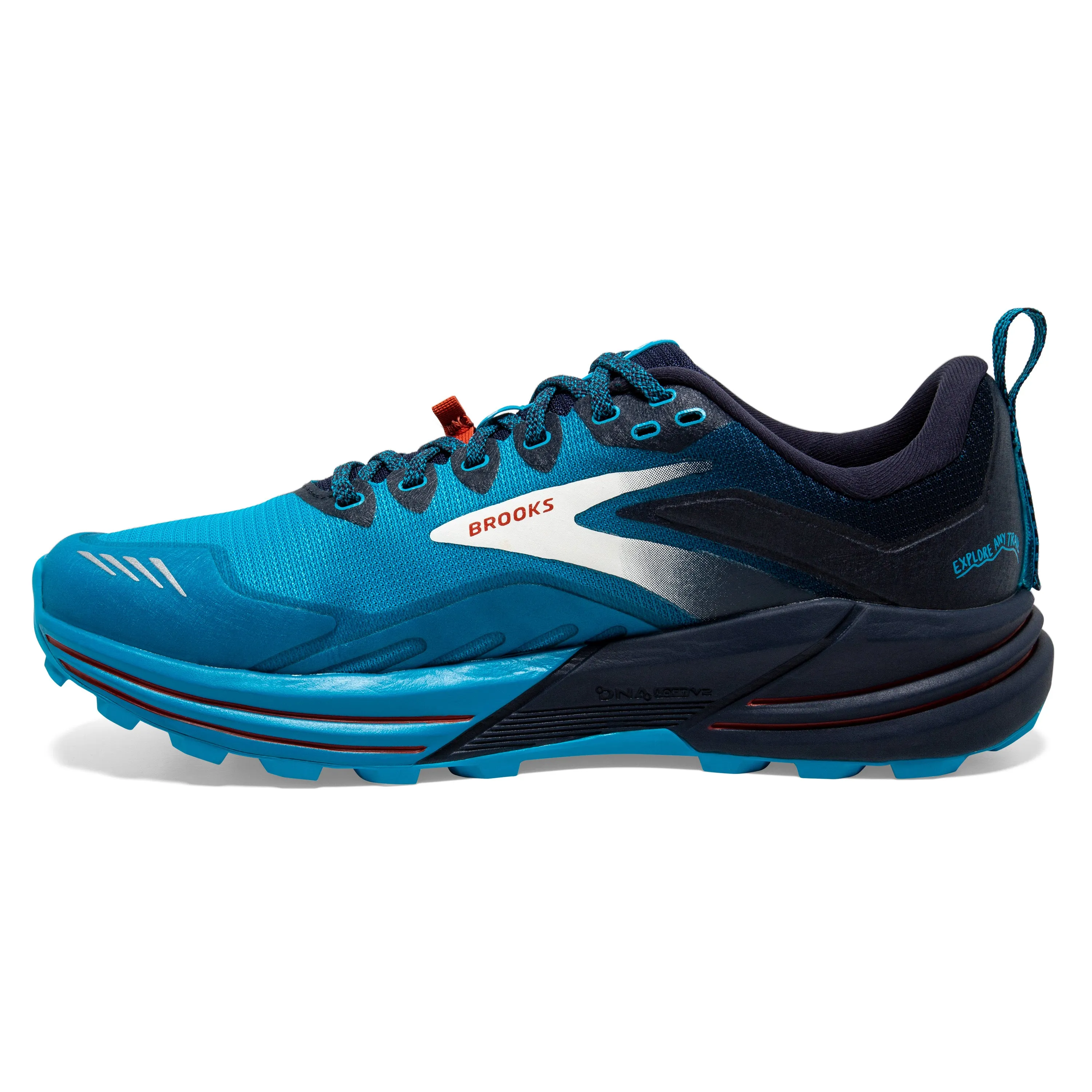 Brooks Mens Trainer Cascadia 16 Peacoat/Atomic Blue/Roobios