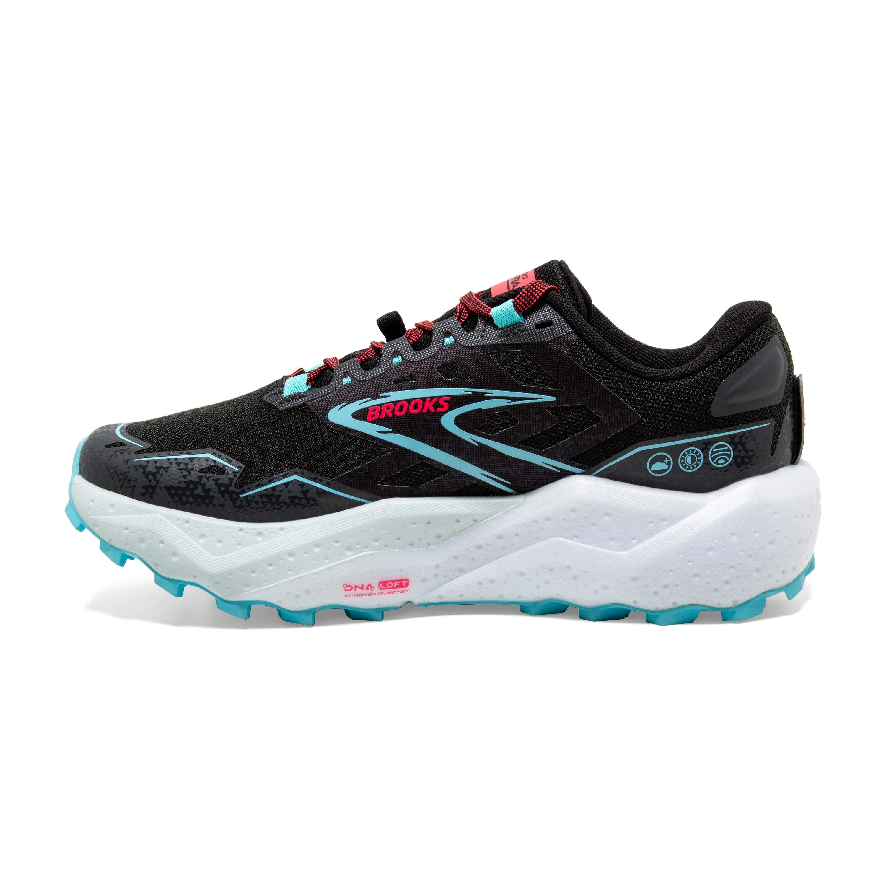 Brooks Womens Trainer Caldera 7 Black/Ebony/Bluefish