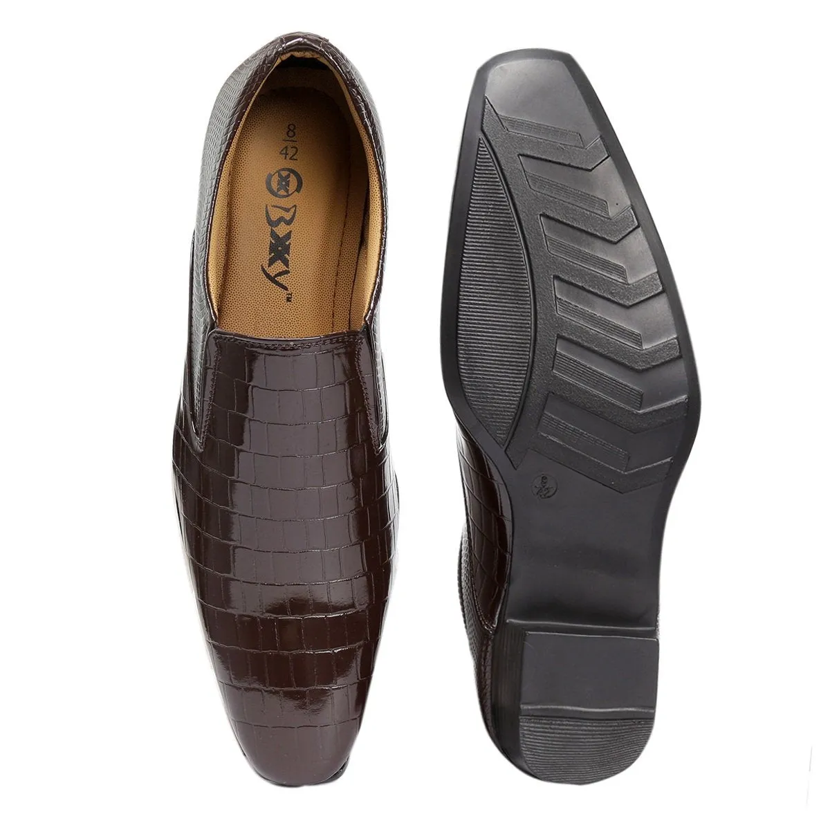 BXXY Men's Height Increasing Faux Leather Casual, Loafer and Moccasins