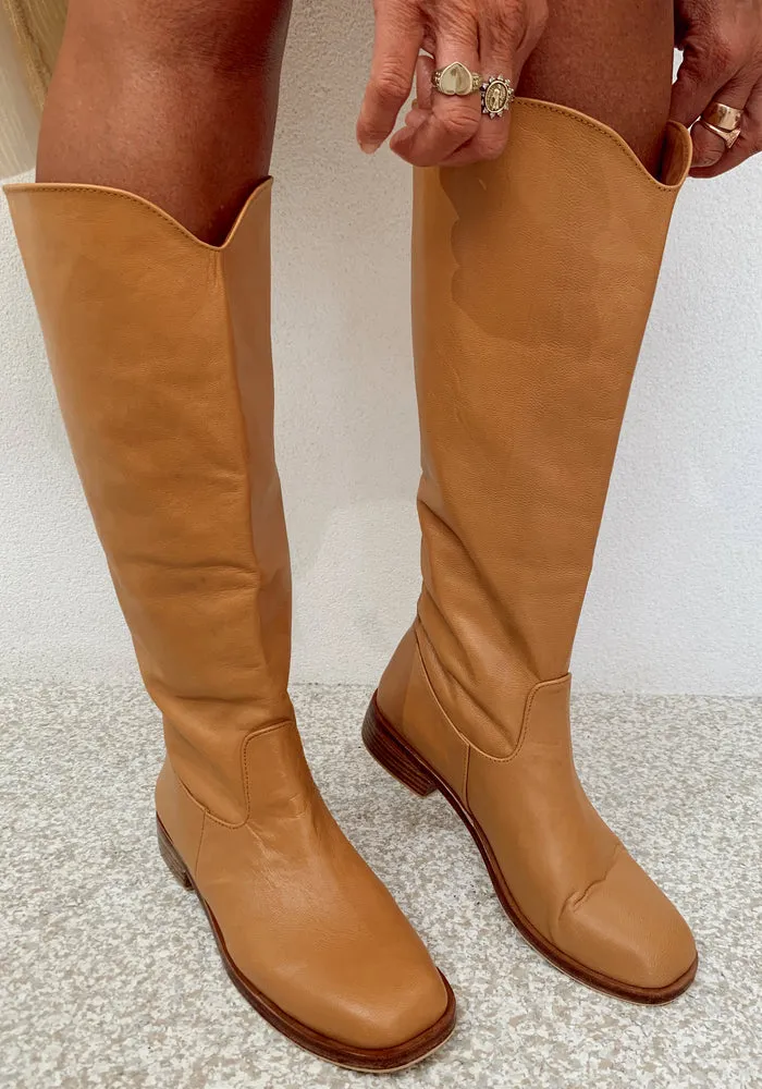 Byron Tall Boot - Tan