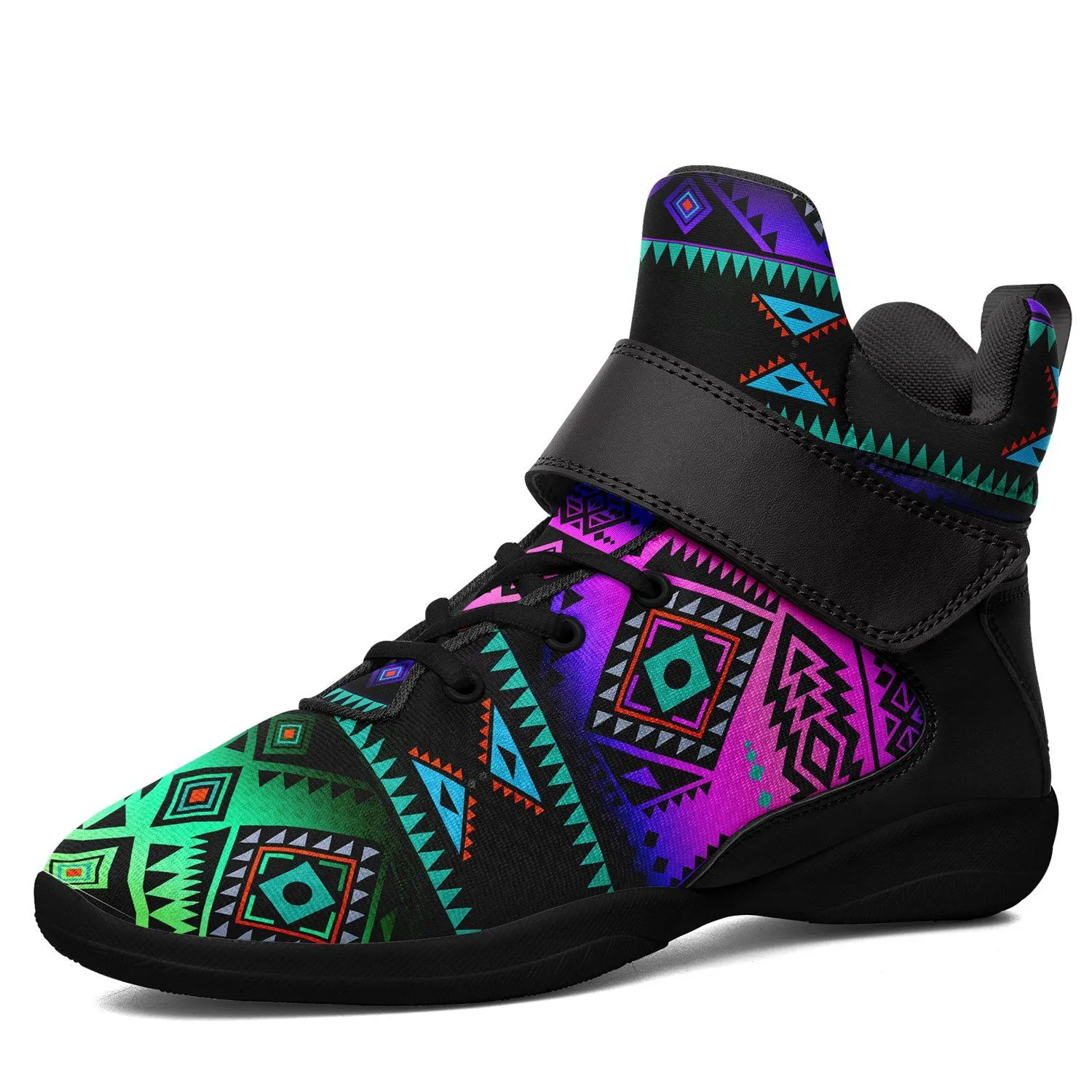 California Coast Sunrise Ipottaa Basketball / Sport High Top Shoes