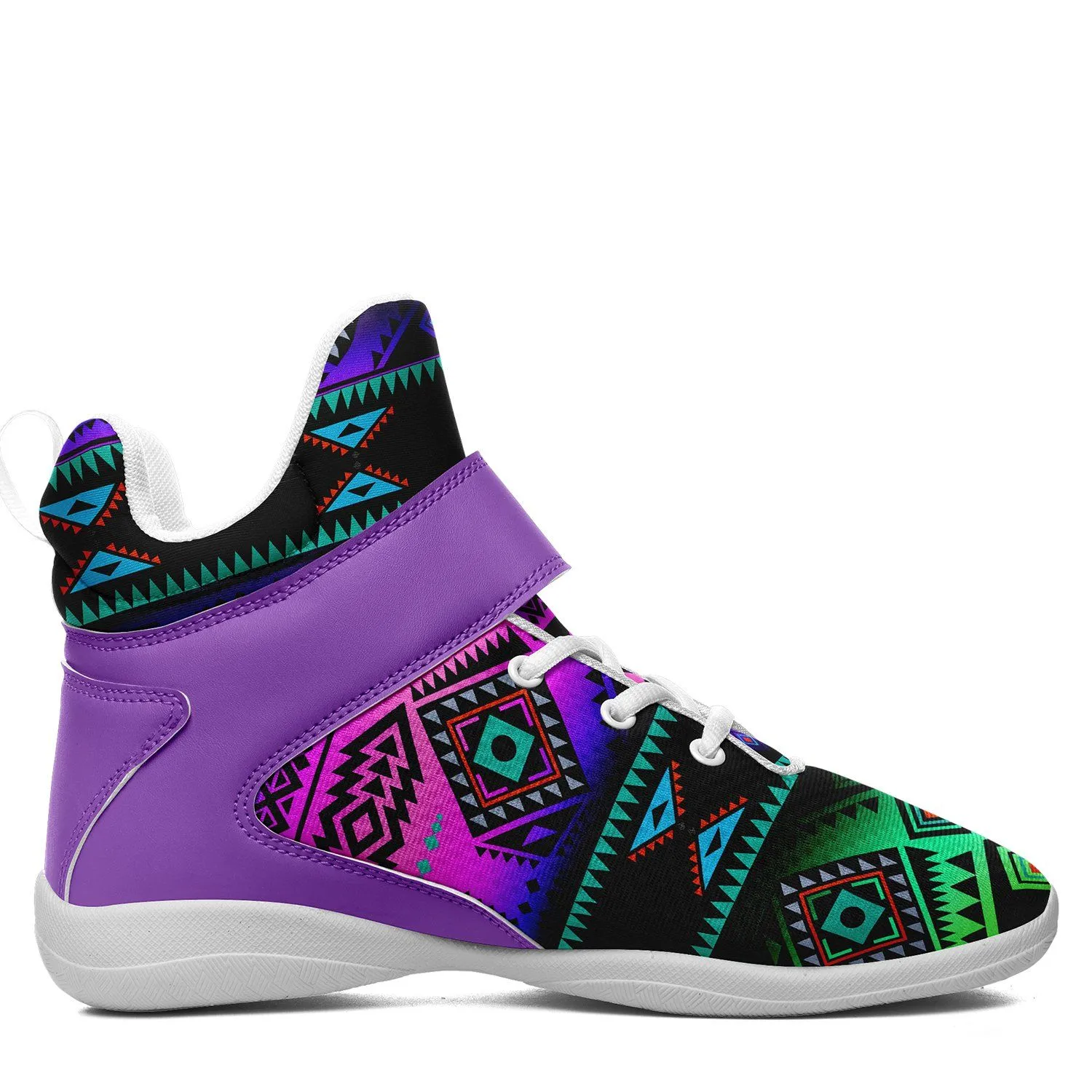 California Coast Sunrise Ipottaa Basketball / Sport High Top Shoes