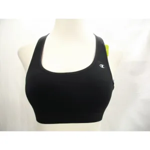 Champion B9504 Absolute Racerback Sports Bra SmoothTec Band MEDIUM Black NWT