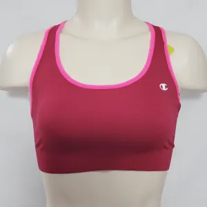 Champion B9504 Absolute Racerback Sports Bra with SmoothTec Band LARGE Armature Red NWT