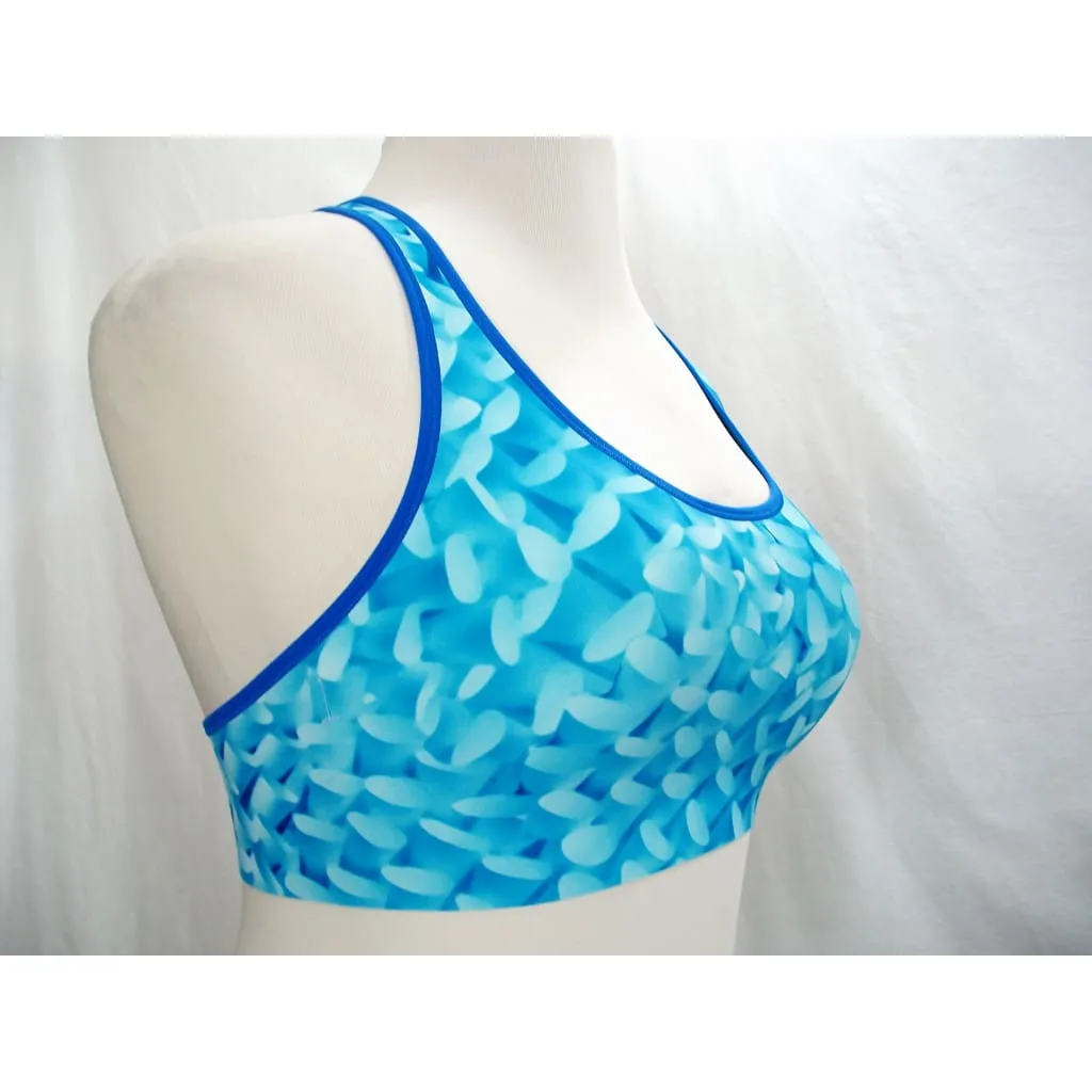 Champion B9504 Absolute Racerback Sports Bra with SmoothTec Band LARGE Blue NWT