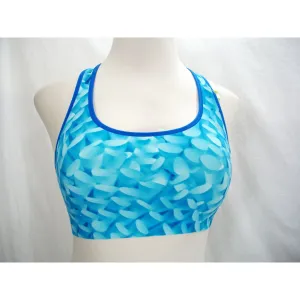 Champion B9504 Absolute Racerback Sports Bra with SmoothTec Band LARGE Blue NWT