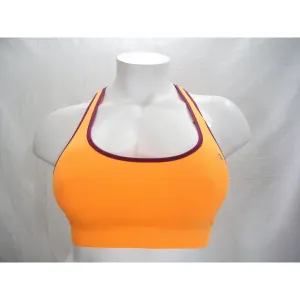 Champion B9504 Absolute Racerback Sports Bra with SmoothTec Band MEDIUM Orange NWT