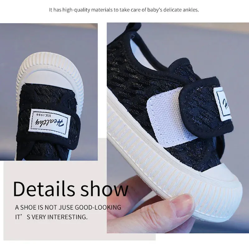 Children's Fashion Trend Canvas Shoes Spring Autumn New Kid Trend Thick Sole Casual All-match Sports Students School Sneakers