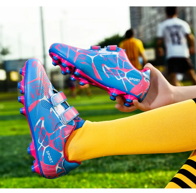 Children's Soccer Shoes, Magic Tape, Long and TF Studs