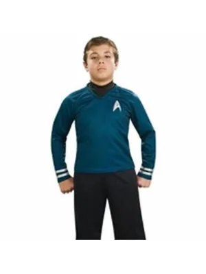 Childs Star Trek Deluxe Blue Shirt Costume