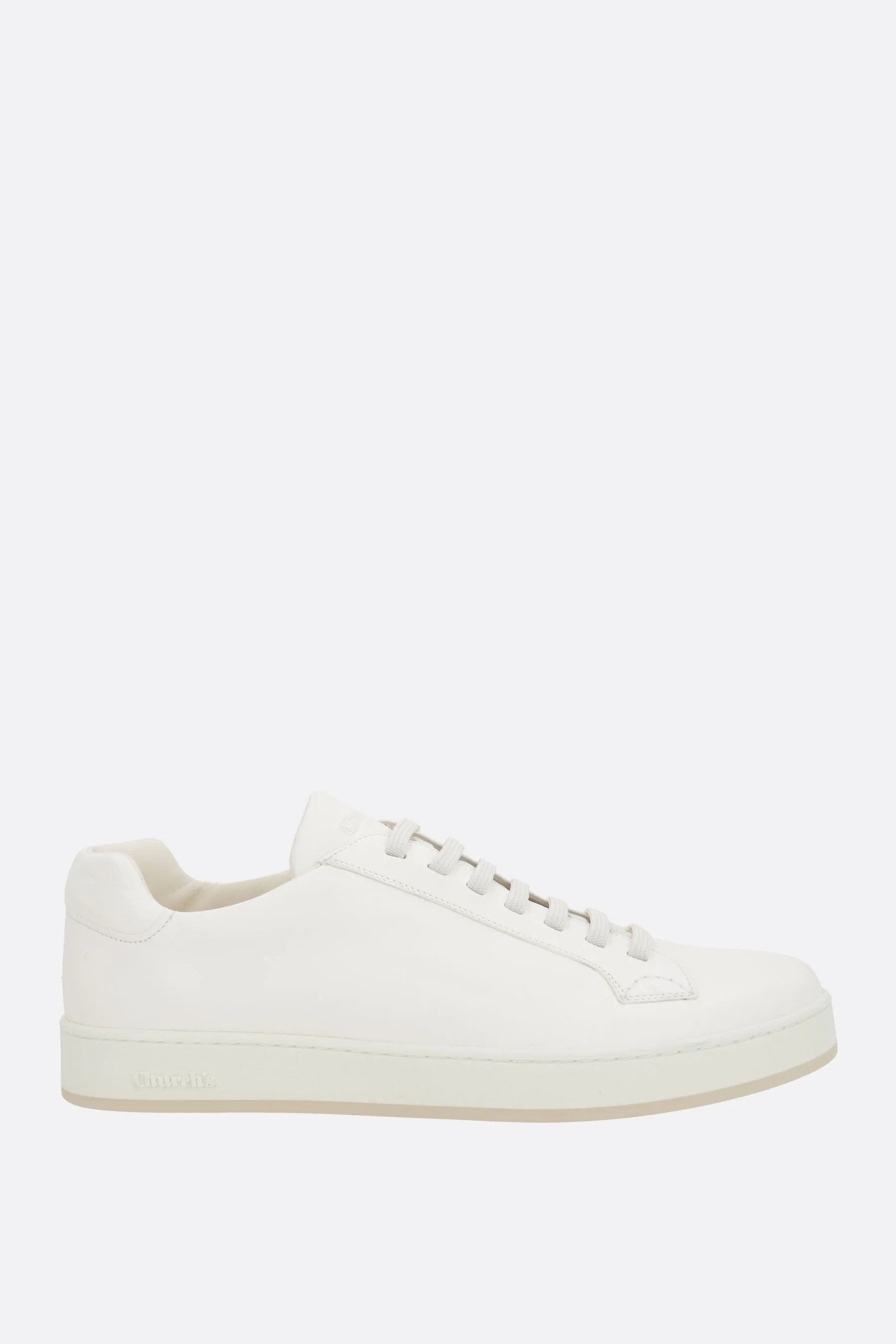 Classic Plain Nappa Leather Sneakers