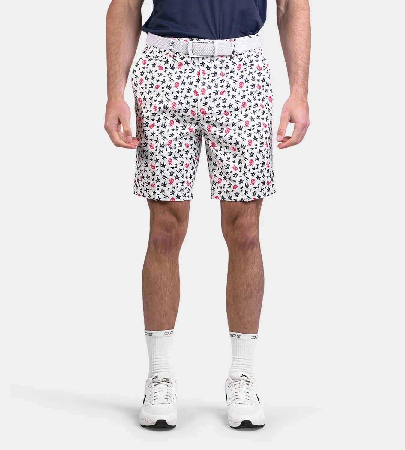 CLIMA GRUNGE SKULLZ SHORTS - WHITE