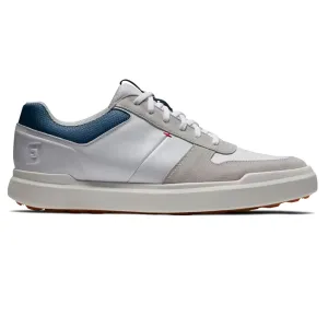 Contour Casual Spikeless Golf Shoe White/Navy/Grey - 2025