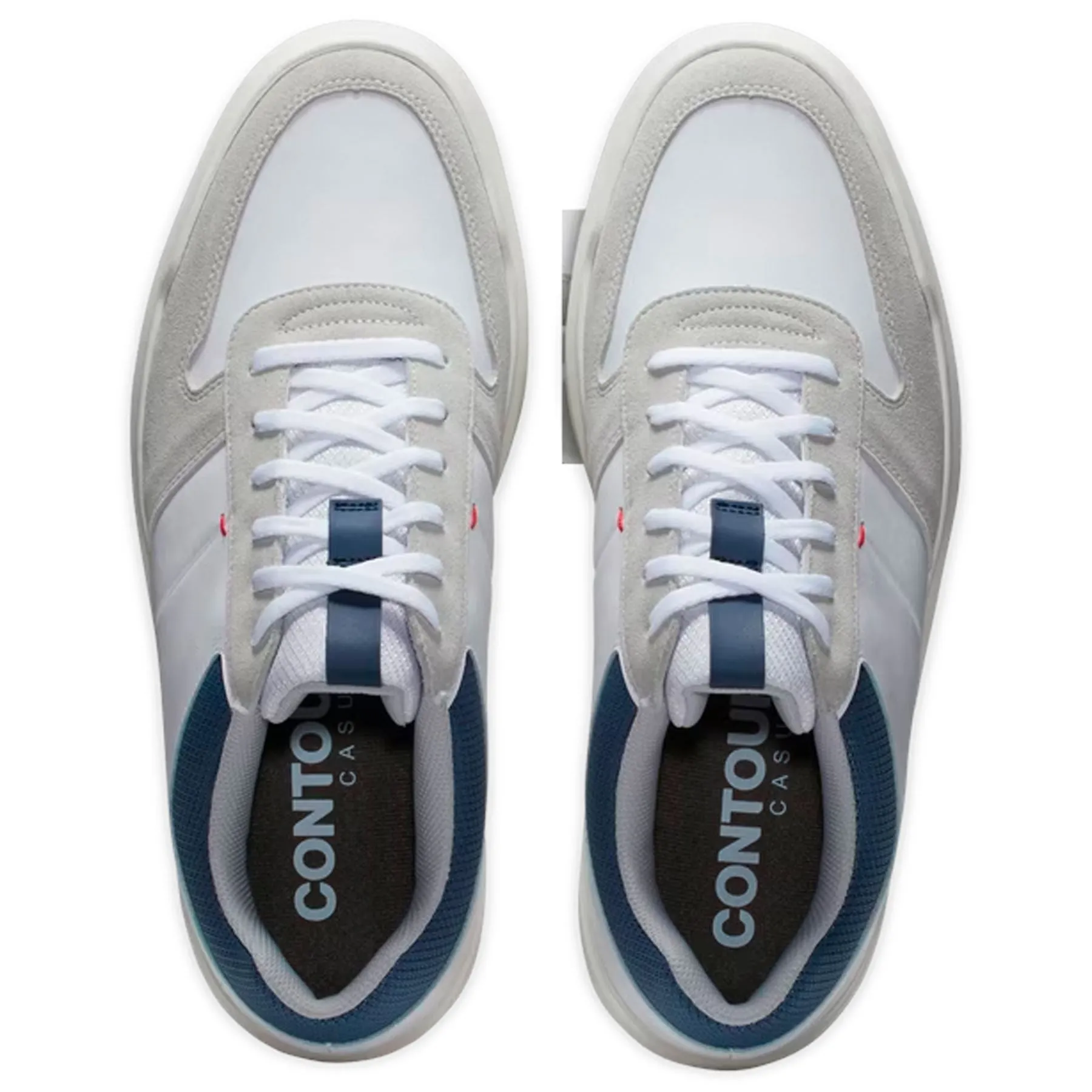 Contour Casual Spikeless Golf Shoe White/Navy/Grey - 2025