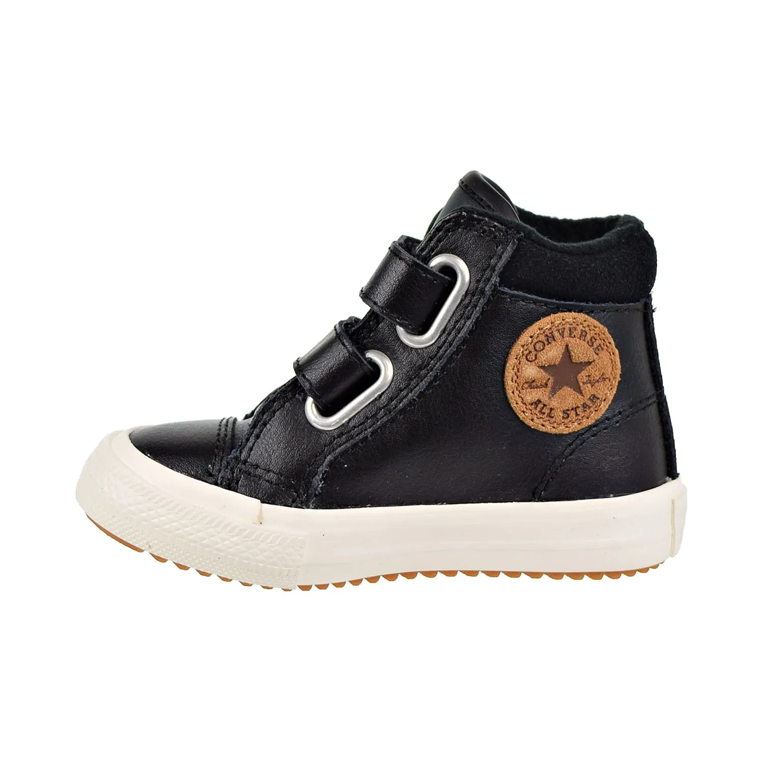 Converse Chuck Taylor All Star 2V Pc Boot Hi Toddler's Shoes Black/Burnt Caramel