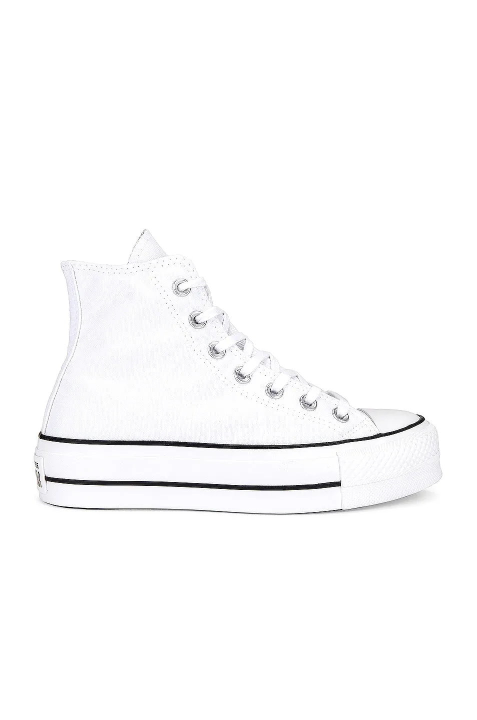 Converse Chuck Taylor All Star Lift Hi Sneakers, White & Black