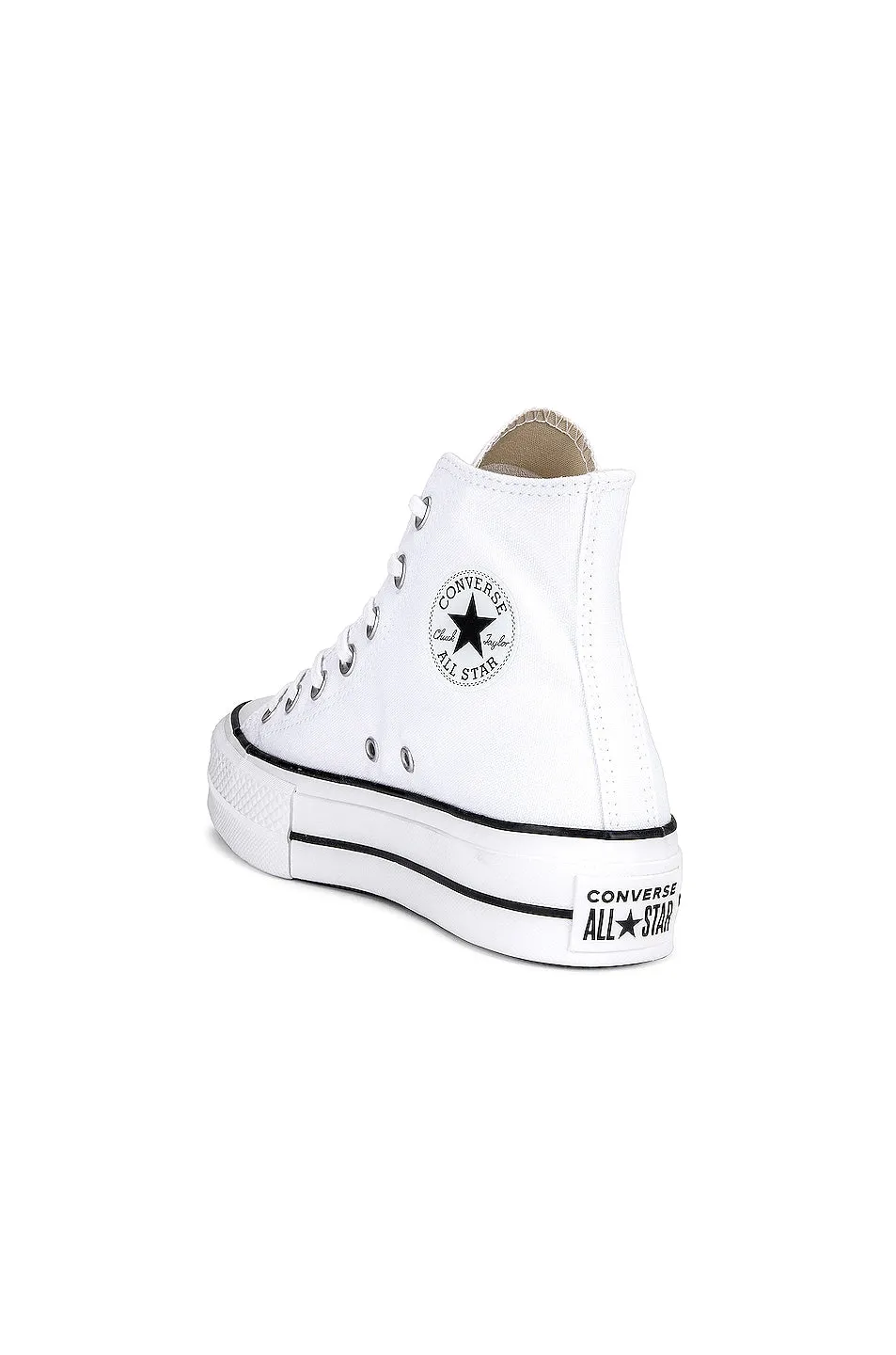 Converse Chuck Taylor All Star Lift Hi Sneakers, White & Black